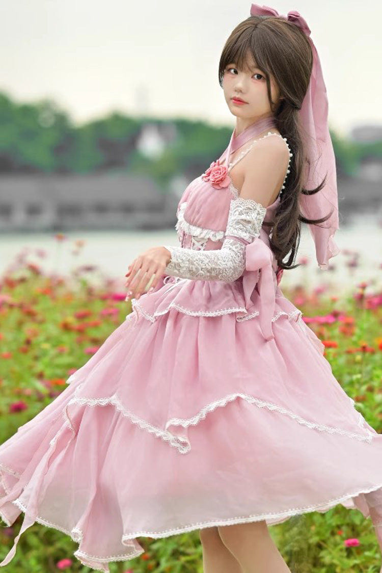 Gorgeous Hanayome Bowknot Sweet Elegant Lolita Jsk Dress 6 Colors - Product - 10