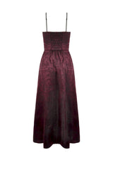 Black/Red Rose Irregular Multi-Layered Lace Ruffled Women's Gothic Slip Dress Wedding Dress - Product - 15