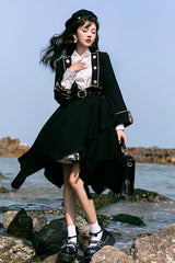 Black Retro Tomorrow Vow High Waisted Sweet Lolita Strap Dress - Product - 7