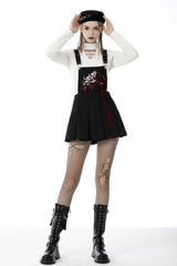 Black Devil Blood Women's Punk Suspender Pleated Skirt - Product - 7