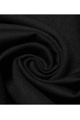 Black Punk Stand Collar Skeleton Embroidery Frenulum Metal Rivet Zippe Slim Fit Mid Length Men's Coat - Product - 6