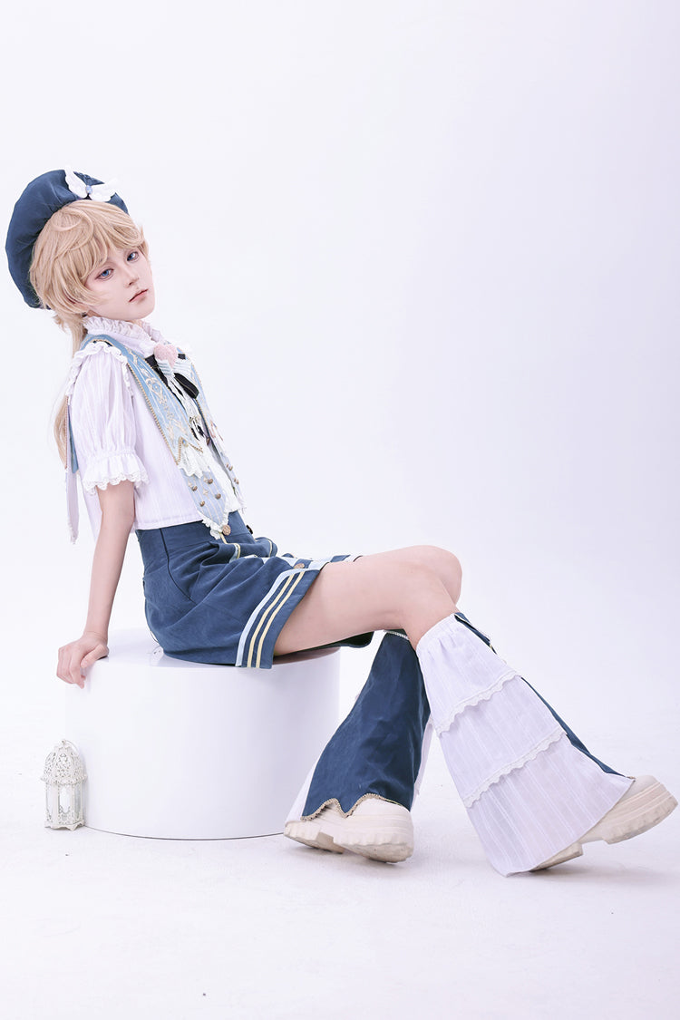 Blue [Messenger of Heaven] Ouji Prince Handsome Lolita Shorts - Product - 10