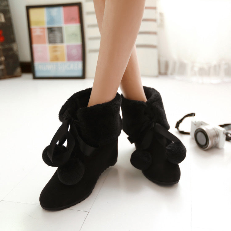 Cute Loli Furball Sweet Lolita Boots 3 Colors - Product - 11