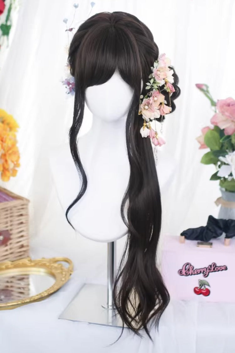 Side-Swept Bangs Soft Loose Waves Sweet Lolita Wig 2 Colors - Product - 4