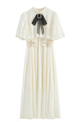Sweet Short Sleeves Multi-Layered Lace Slim Jirai Kei Lolita Dress 4 Colors - Product - 4