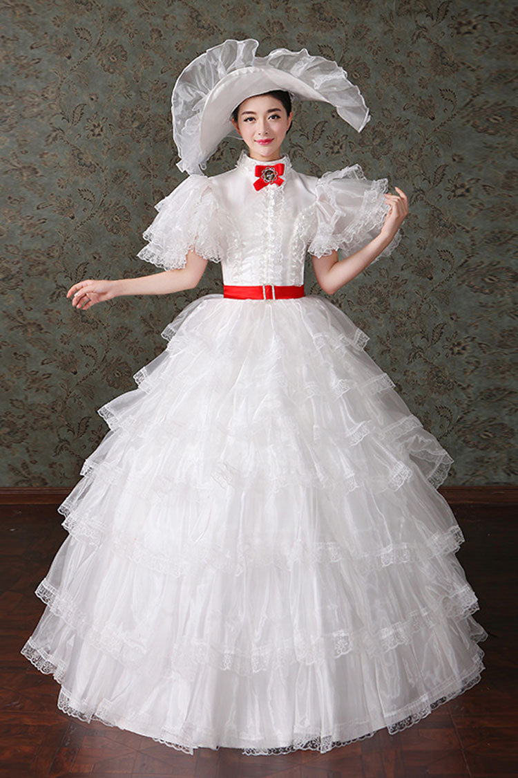 Court Style High Waisted Multi-Layer Victorian Lolita Dress - Product - 2