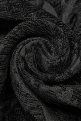 Men's Stand Collar Jacquard Print Stitching Metal Ring Decoration Gothic Vest 2 Colors - Product - 20