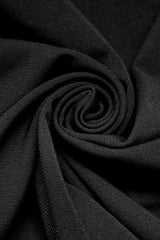 Black Slim Women's Metal Button Side Slit Maxi Slip Punk Dress - Product - 8