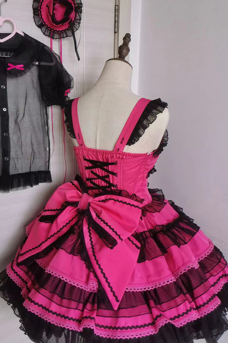 Pray for Dopamine Multi-layer Ruffle Lace Sweet Lolita Jsk Dress 5 Colors - Product - 13