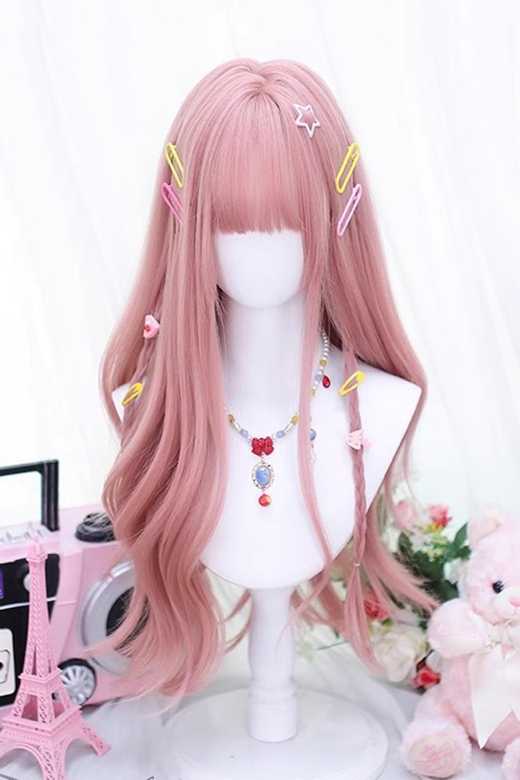 Pink Sweet Dopamine Lolita Long Curly Wig - Product - 3