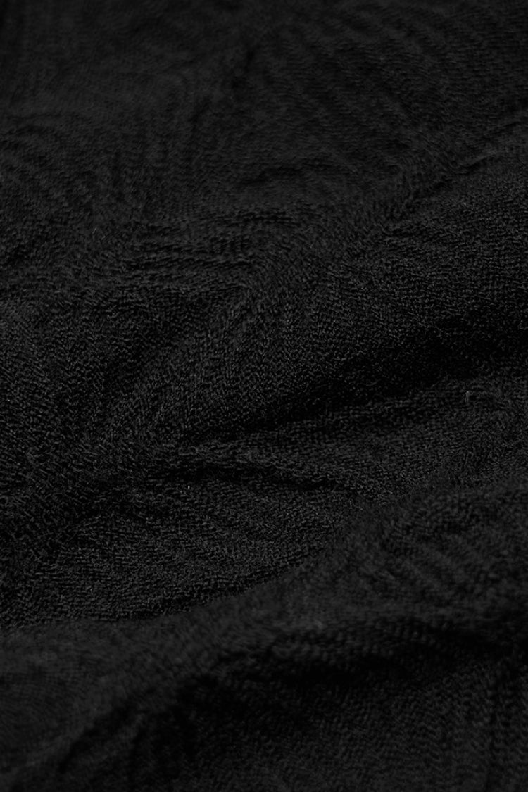 Black Embroidery Ripped Women's Gothic Leg Warmers - Product - 5