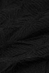 Black Embroidery Ripped Women's Gothic Leg Warmers - Product - 5