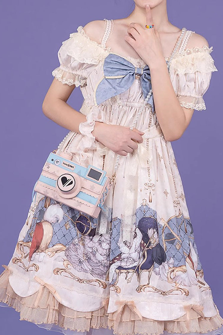 Blue/Pink Camera Sweet Lolita Crossbody Bag - Product - 5