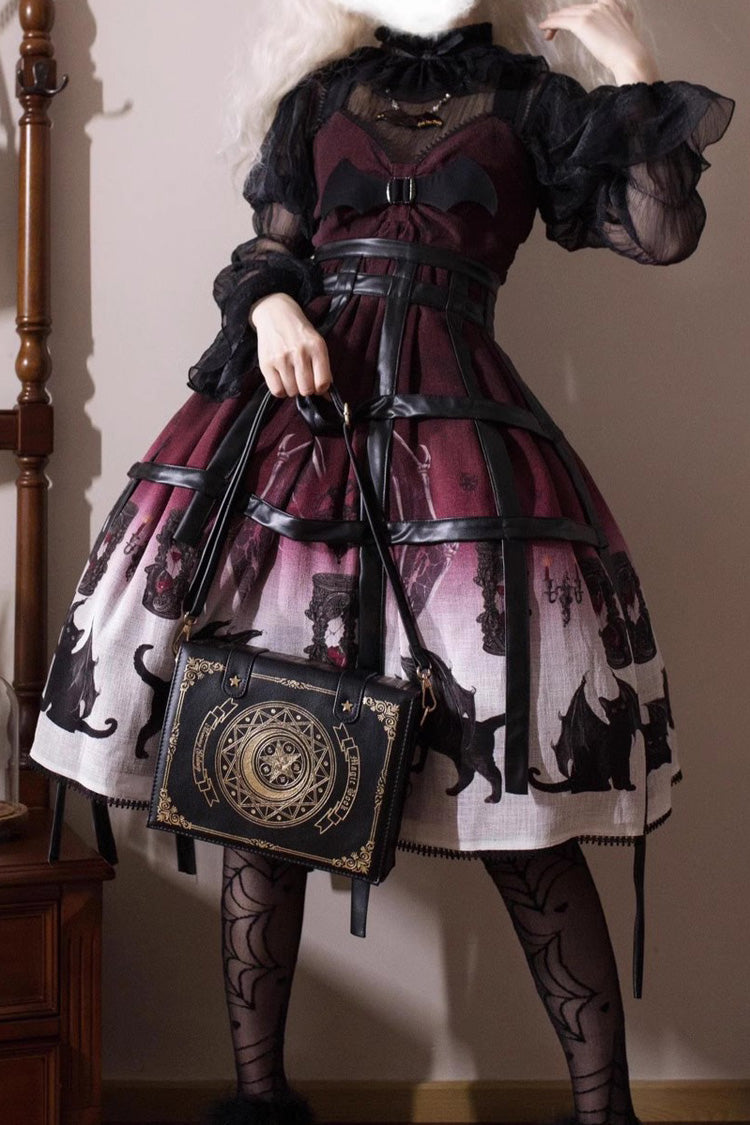 Star Moon Magic Book Print Sweet Lolita Crossbody Bag 3 Colors - Product - 3