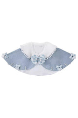 Light Blue [Rolling Snowballs] Printed Bow Sweet Lolita Jsk Dress Set - Shawl - 16