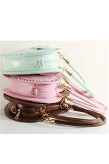 Heart‑Shaped Bow Sweet Lolita Handbag/Crossbody with Ruffled Trim 3 Colors - Product - 9