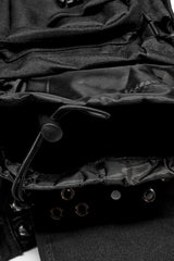Black Adjustable Skull Rivets Men's Steampunk Waist Bag - Product - 7