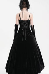 Black Tassels Hanayome Lace-Up Women's Gothic Slip Wedding Dress - Product - 3