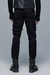 Multi Pockets Buckles Detachable Men's Steampunk Pants 2 Colors - Product - 10