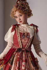Ivory [Kaleidoscope of Dreams] Stand Collar Long Sleeves Ruffle Sweet Lolita Blouse - Product - 4