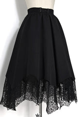 Black Icebreaker Irregular Hem Woolen Ouji Lolita Coat - Product - 9