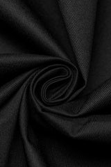 Black Lapel Collar Short Sleeves Mesh Stitching Men's Punk Blouse - Product - 10