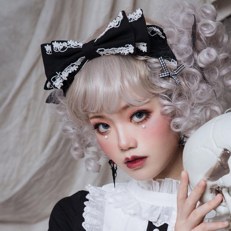 Miss Betty 5 Colors Bowknot Lolita KC Headdress - black - 5