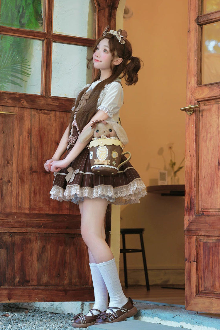 Lovely Teacup Rabbit Bowknot Sweet Lolita Shoulder Bag 5 Colors - Product - 22