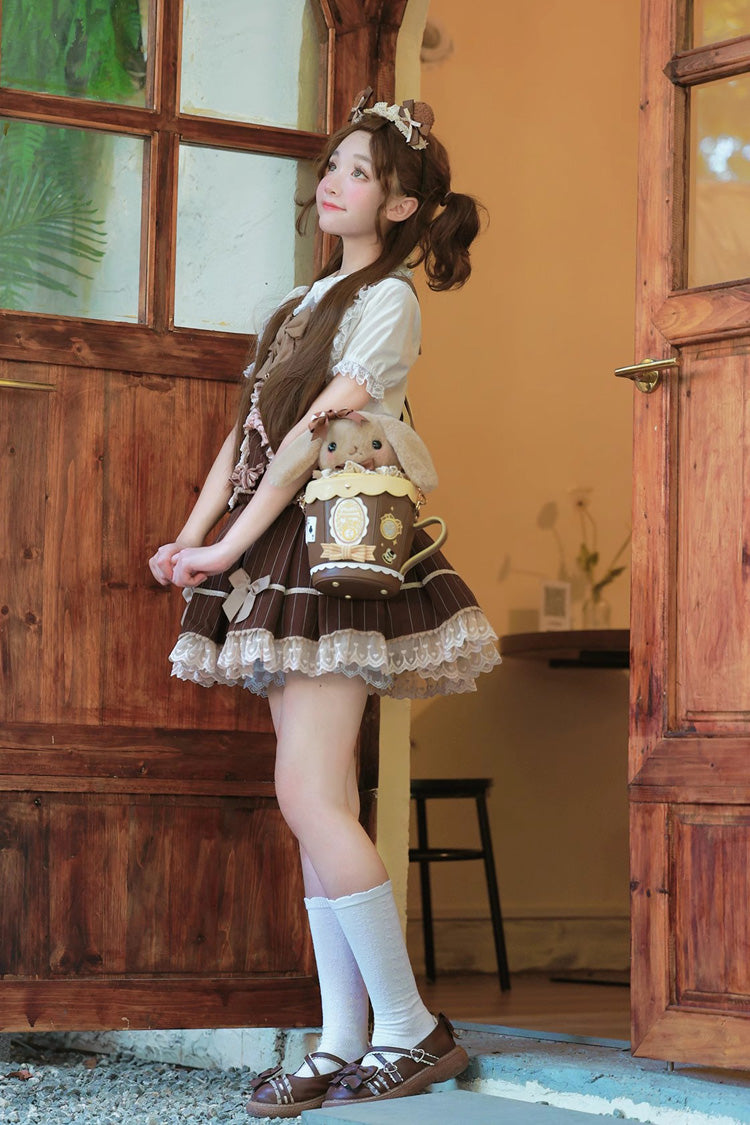 Lovely Teacup Rabbit Bowknot Sweet Lolita Shoulder Bag 5 Colors - Product - 22