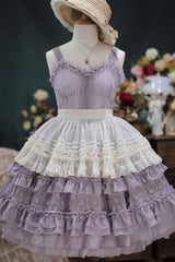 Dream Bouquet Elegant French Ruffle Sweet Lolita JSK Tiered Dress 4 Colors - Product - 2