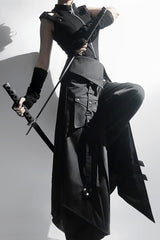 Black  [Nightblade] Ouji Gothic Vintage Prince Cool Lolita Pants (Pants Only) - Product - 13
