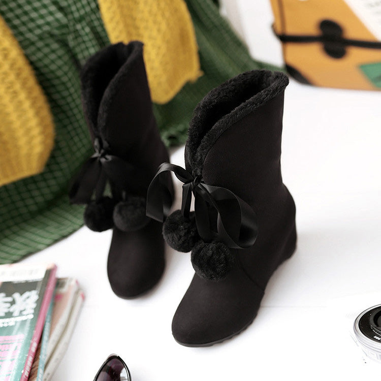 Cute Loli Furball Sweet Lolita Boots 3 Colors - Product - 13
