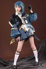 Blue/Black Choir Super Luxury Print Ouji Fashion Lolita Set - Product - 2