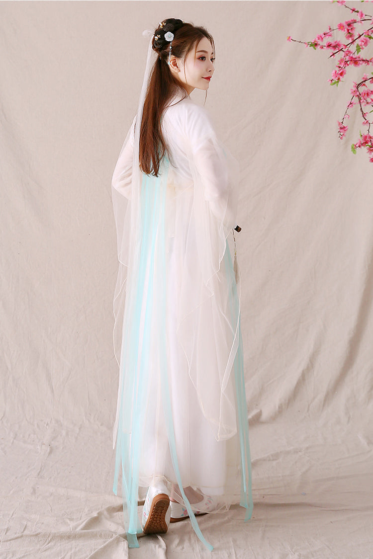 Pink Elegant Ancient Style Fairy Sweet Hanfu Dress - Product - 4