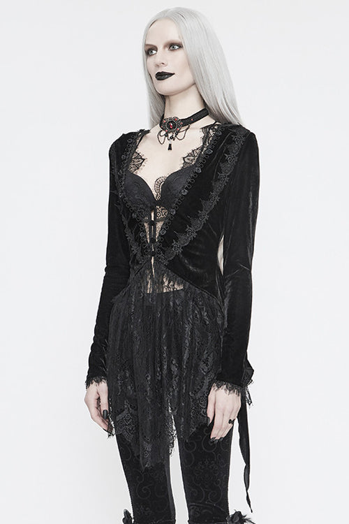 Black Knitted Mini Womens Jacket Dress - Product - 3