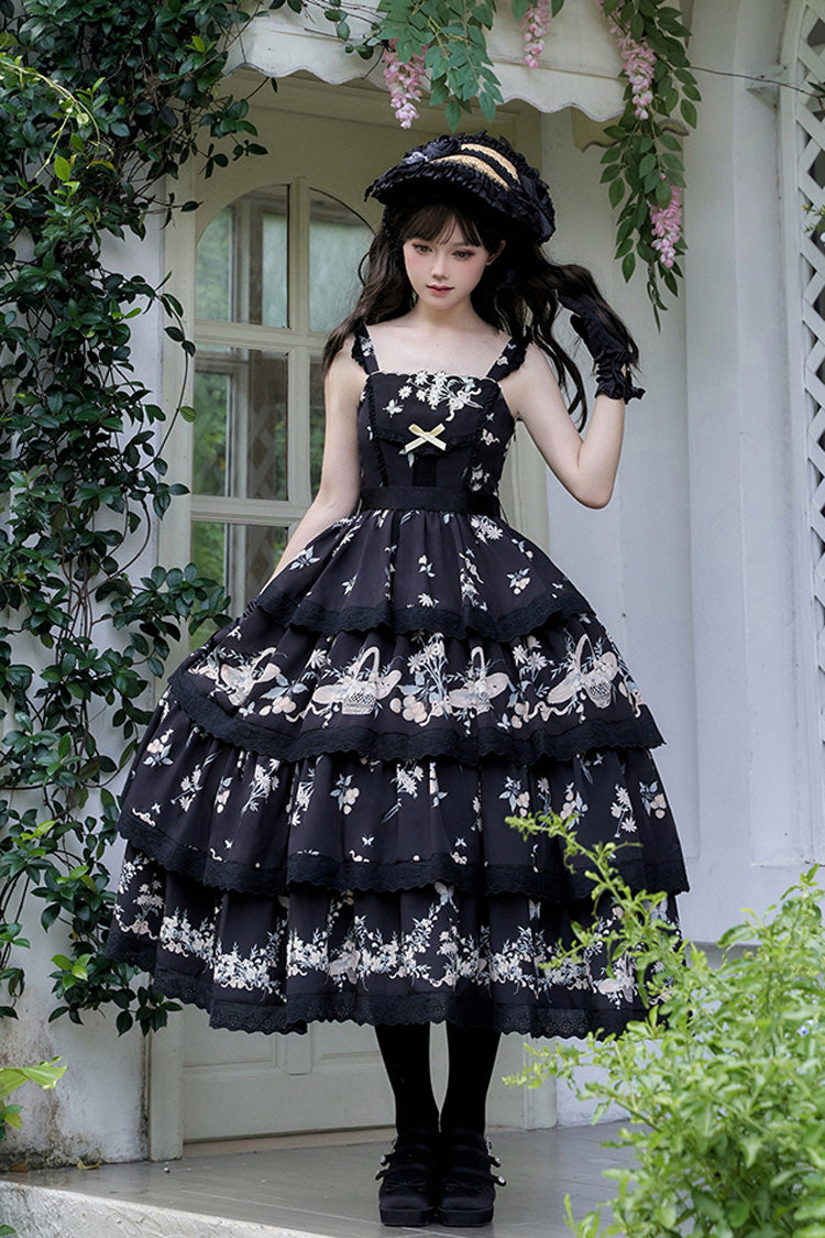 Letters and Poetry Multi-Layered Pastoral Style Print Embroidery Sweet Princess (Set) detail view 7