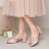 Leyana Bowknot Sweet Elegant Lolita Sandals 4 Colors - Product - 15