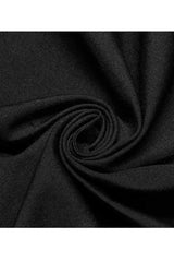 Black Punk Asymmetric Hem Personality Metal Buckle Decorative Soft Long Sleeve Men's Shirt - Product - 6