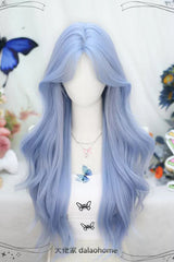 Blue Sweet Lolita Long Curly Wigs - Product - 3
