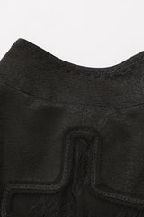 Black [Eternal Dark Portrait] Long Sleeves Vintage Elegant Prince Handsome Ouji Lolita Coat - Product - 9