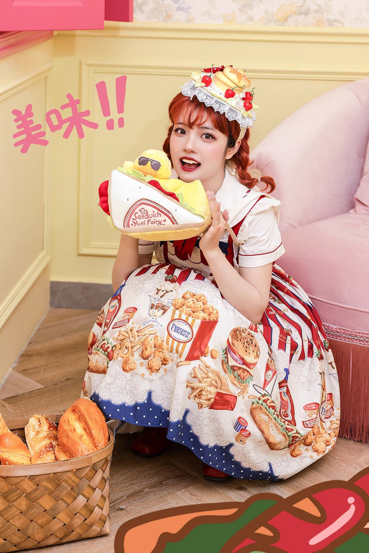 Yellow Sandwich Plush Yellow Duck Sweet Lolita Shoulder Bag - Product - 4