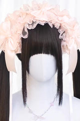 Deep Black Tea Brown Long Straight Twin Pigtails Daily Sweet Lolita Wig - Product - 2