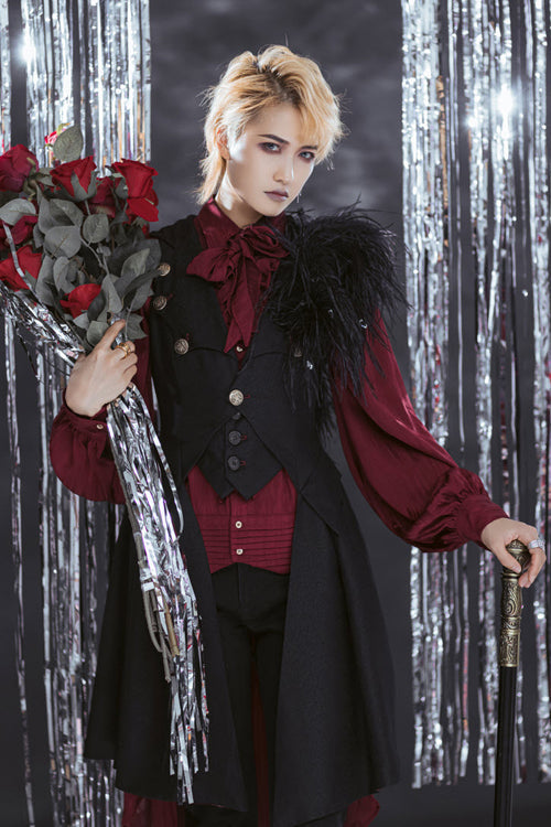 Black Immortal Thorn A Light In The Dark Ouji Lolita Vest - Product - 3