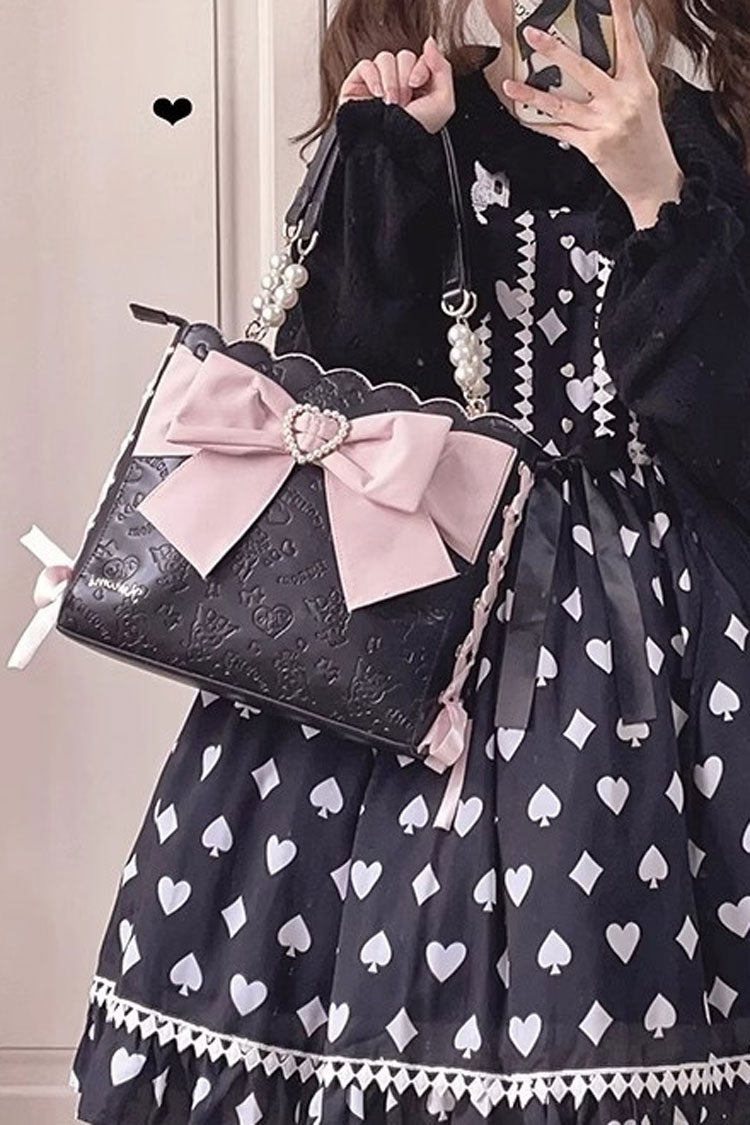 Bowknot Pearl Sweet Lolita Shoulder Bag 4 Colors - Product - 2