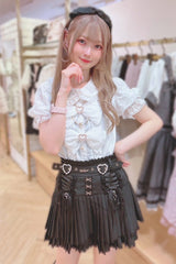 Sweet Ruffle Lace Punk Jirai Kei Japanese Skirt 3 Colors - Product - 11