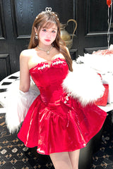 Fragrance Miss Bowknot Sweet Gorgeous Lolita Strapless Dress 2 Colors - Product - 12