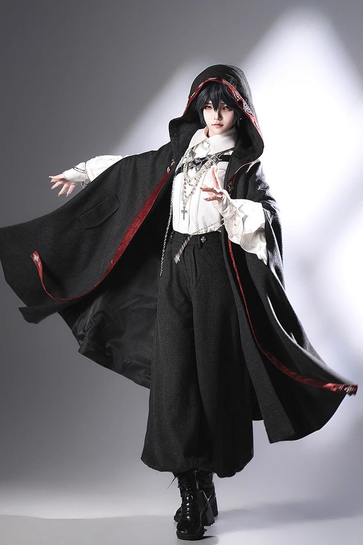 Black [Sacred Vow] Vintage Elegant Prince Handsome Ouji Lolita Pants - Product - 9