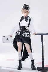 White Pure Color Rabbit Theater Ouji Lolita Blouse - Product - 6