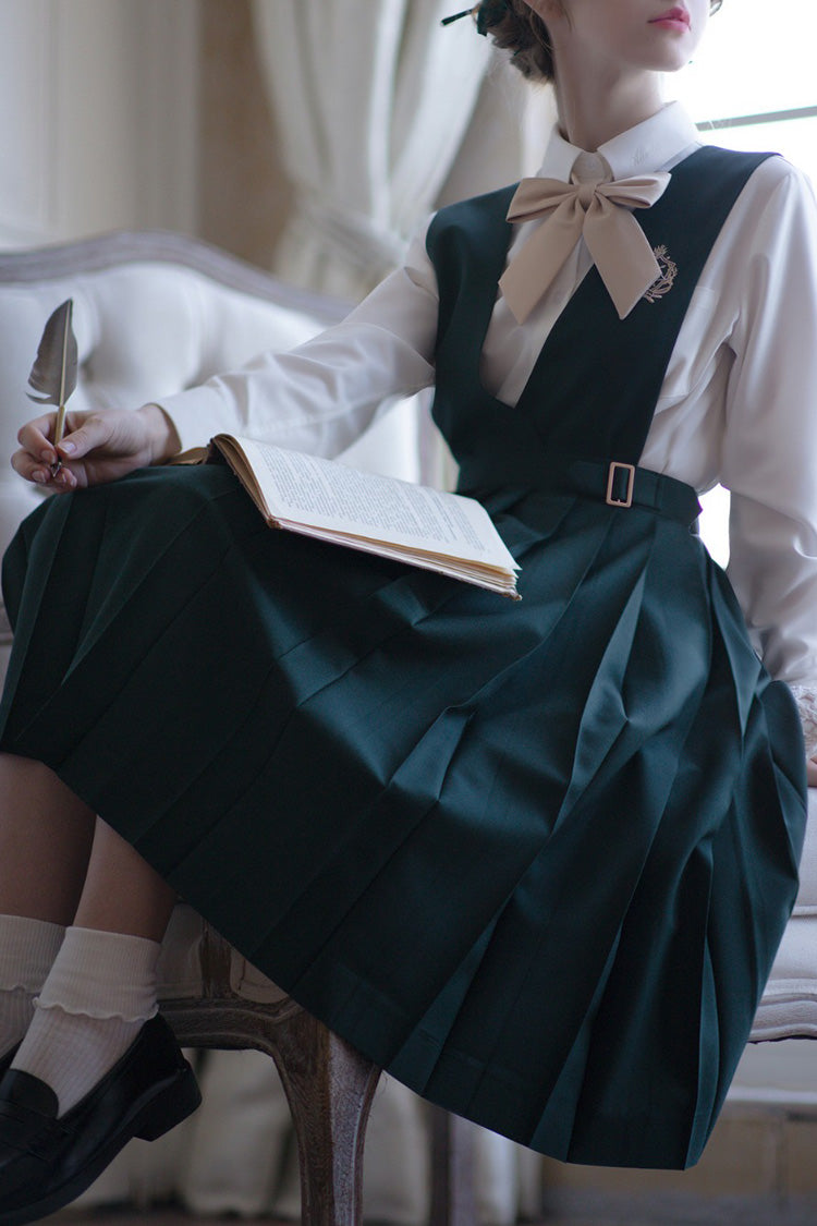 Green [Artemis] Sweet College Style Elegant Lolita Jumper Dress - Product - 13