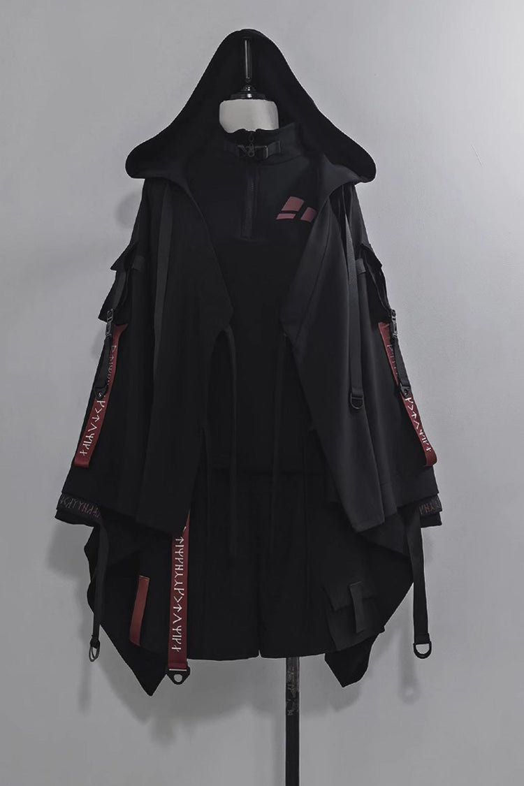 Black Unmarked Blade Gothic Handsome Ouji Lolita Shorts - Product - 3